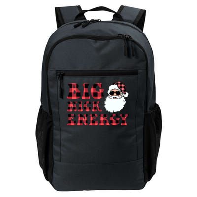 Plaid Big Nick Energy Santa Claus Funny Christmas Daily Commute Backpack