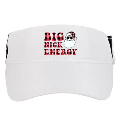 Plaid Big Nick Energy Santa Claus Funny Christmas Adult Drive Performance Visor