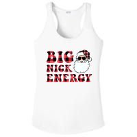 Plaid Big Nick Energy Santa Claus Funny Christmas Ladies PosiCharge Competitor Racerback Tank