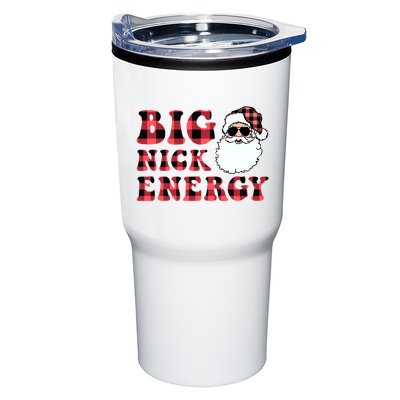 Plaid Big Nick Energy Santa Claus Funny Christmas Tumbler