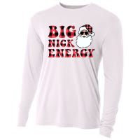 Plaid Big Nick Energy Santa Claus Funny Christmas Cooling Performance Long Sleeve Crew