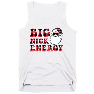 Plaid Big Nick Energy Santa Claus Funny Christmas Tank Top