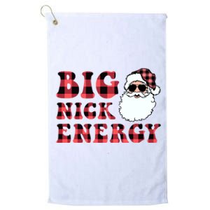 Plaid Big Nick Energy Santa Claus Funny Christmas Platinum Collection Golf Towel