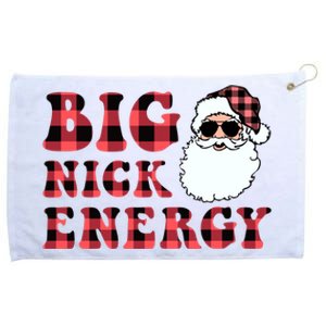 Plaid Big Nick Energy Santa Claus Funny Christmas Grommeted Golf Towel