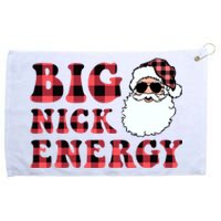 Plaid Big Nick Energy Santa Claus Funny Christmas Grommeted Golf Towel