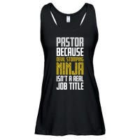 Pastor Devil Stomping Ninja IsnT A Real Job Title Ladies Essential Flowy Tank