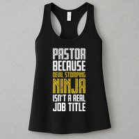 Pastor Devil Stomping Ninja IsnT A Real Job Title Womens Tank Top