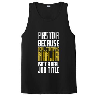 Pastor Devil Stomping Ninja IsnT A Real Job Title PosiCharge Competitor Tank
