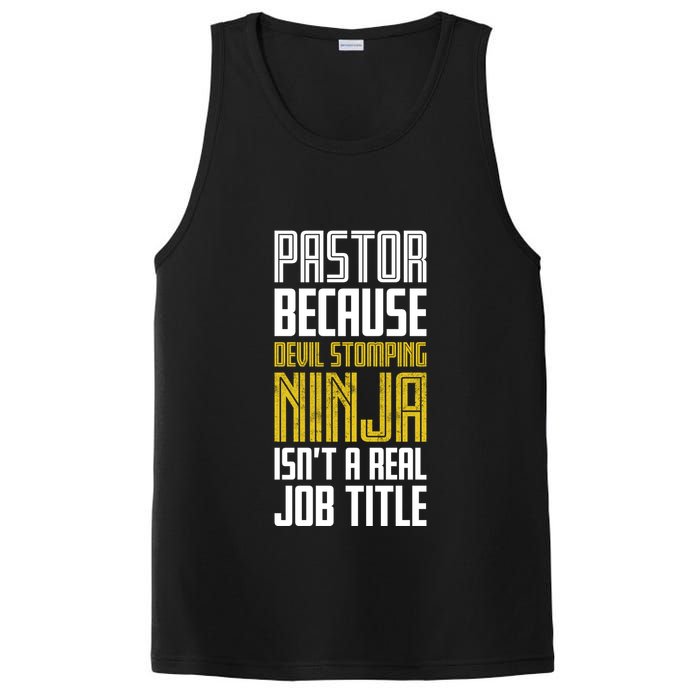 Pastor Devil Stomping Ninja IsnT A Real Job Title PosiCharge Competitor Tank