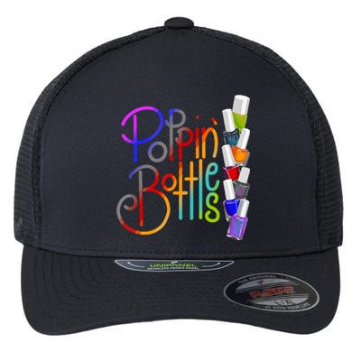 Popping Bottles Nail Polish Flexfit Unipanel Trucker Cap