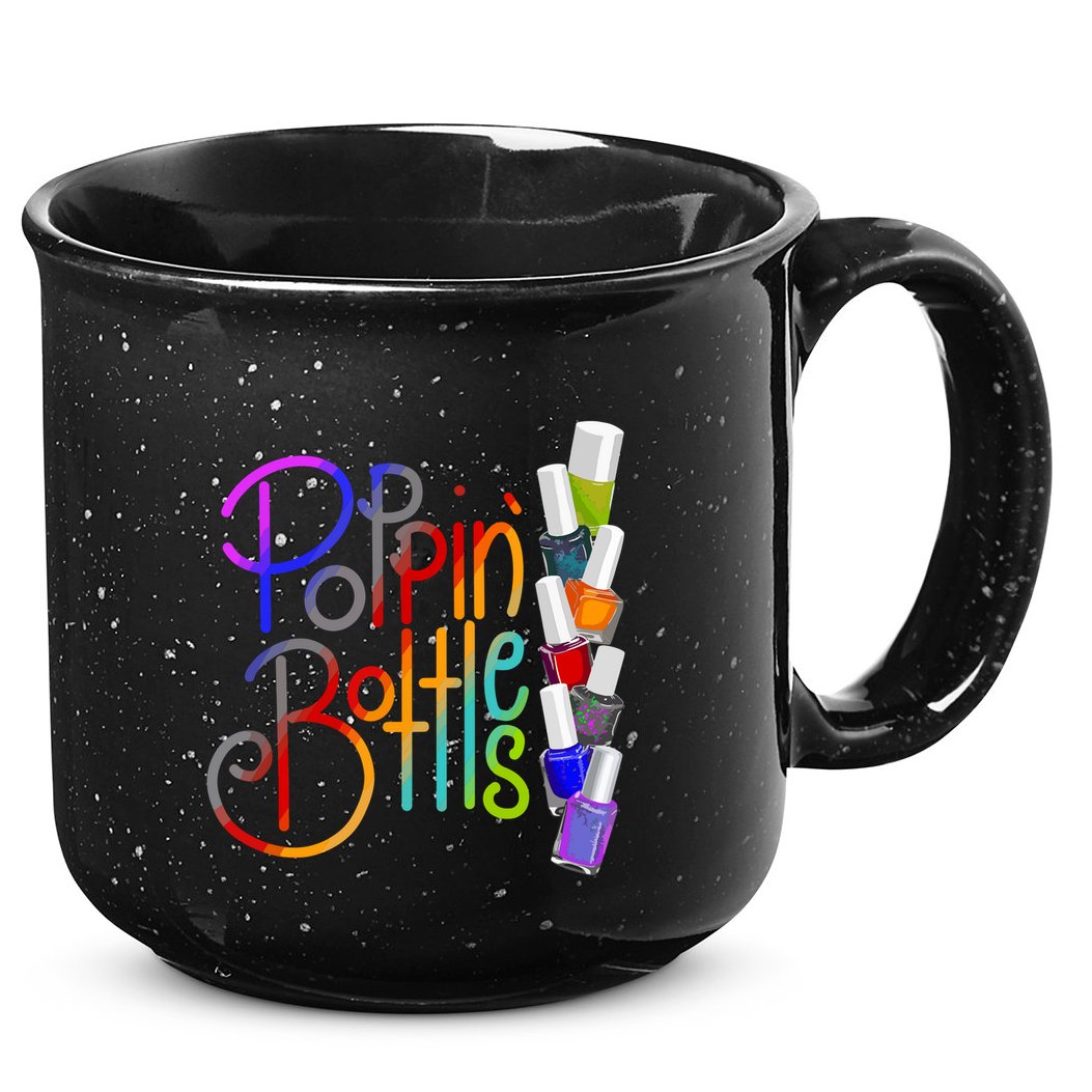 Popping Bottles Nail Polish 15oz Campfire Ceramic Mug
