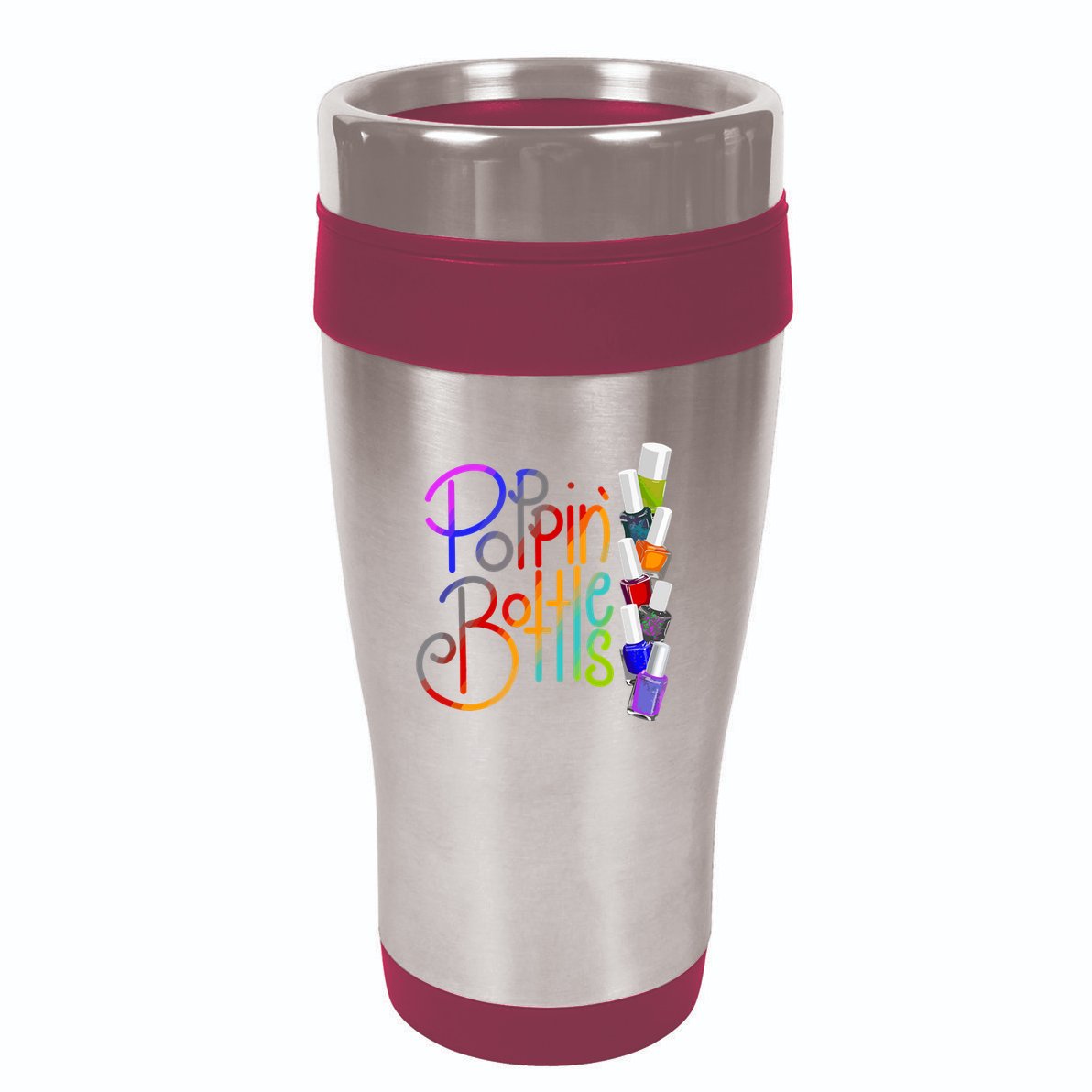 Popping Bottles Nail Polish 16oz Travel Tumbler
