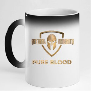 Pure Blood Natural Immunity 11oz Black Color Changing Mug