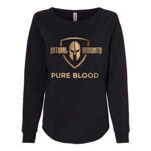 Pure Blood Natural Immunity Womens California Wash Sweatshirt