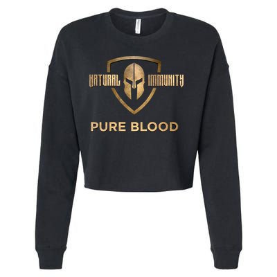 Pure Blood Natural Immunity Cropped Pullover Crew