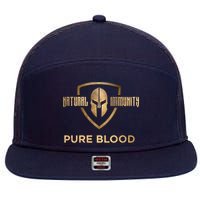 Pure Blood Natural Immunity 7 Panel Mesh Trucker Snapback Hat