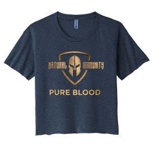 Pure Blood Natural Immunity Women's Crop Top Tee