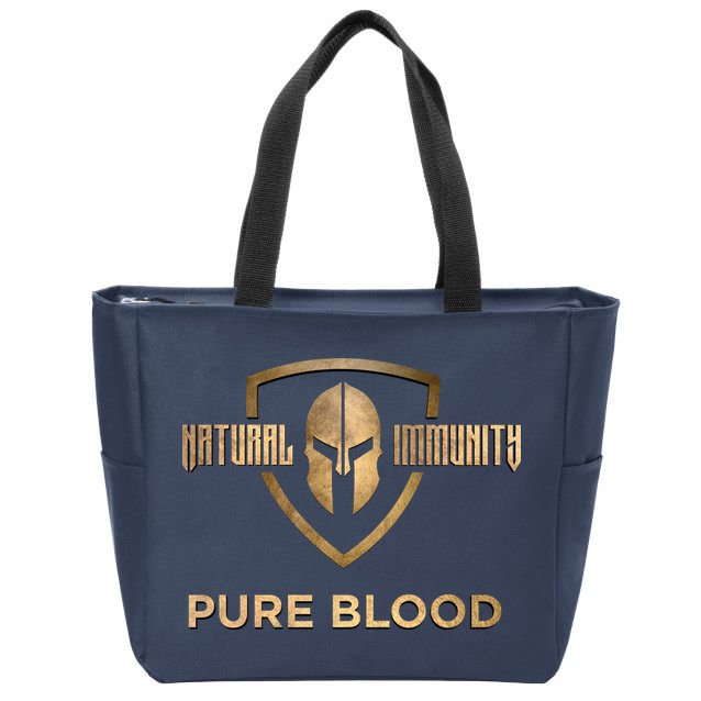 Pure Blood Natural Immunity Zip Tote Bag