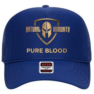 Pure Blood Natural Immunity High Crown Mesh Back Trucker Hat