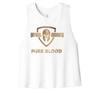 Pure Blood Natural Immunity Women's Racerback Cropped Tank