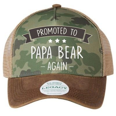 Papa Bear: New Promoted To Papa Bear Again Gift Legacy Tie Dye Trucker Hat