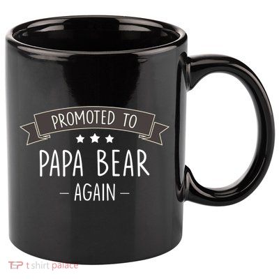 Papa Bear: New Promoted To Papa Bear Again Gift 11oz C Handle Ceramic Mug