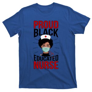 Proud Black Nurse African American Nurse Melanin Nursing Gift T-Shirt