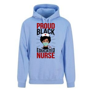 Proud Black Nurse African American Nurse Melanin Nursing Gift Unisex Surf Hoodie