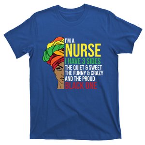 Proud Black Nurse Afro Cool Black History Month Gift T-Shirt