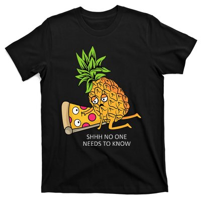 Pineapple Belongs On Pizza Lover Funny Food Pun T-Shirt