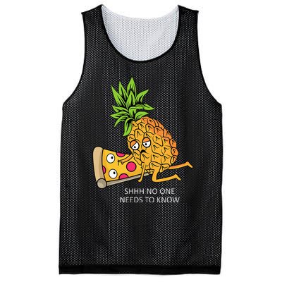 Pineapple Belongs On Pizza Lover Funny Food Pun Mesh Reversible Basketball Jersey Tank