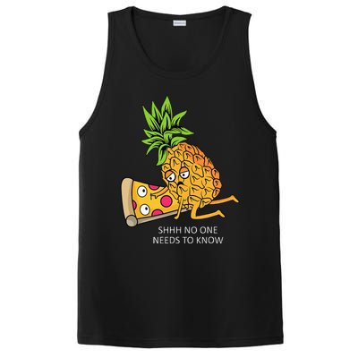 Pineapple Belongs On Pizza Lover Funny Food Pun PosiCharge Competitor Tank