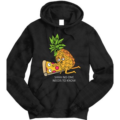 Pineapple Belongs On Pizza Lover Funny Food Pun Tie Dye Hoodie