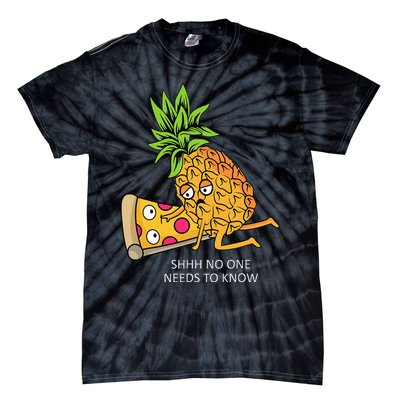 Pineapple Belongs On Pizza Lover Funny Food Pun Tie-Dye T-Shirt