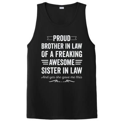 Proud Brother Of A Freaking Sister In Law PosiCharge Competitor Tank