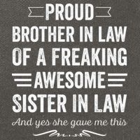 Proud Brother Of A Freaking Sister In Law Cotton Canvas Backpack