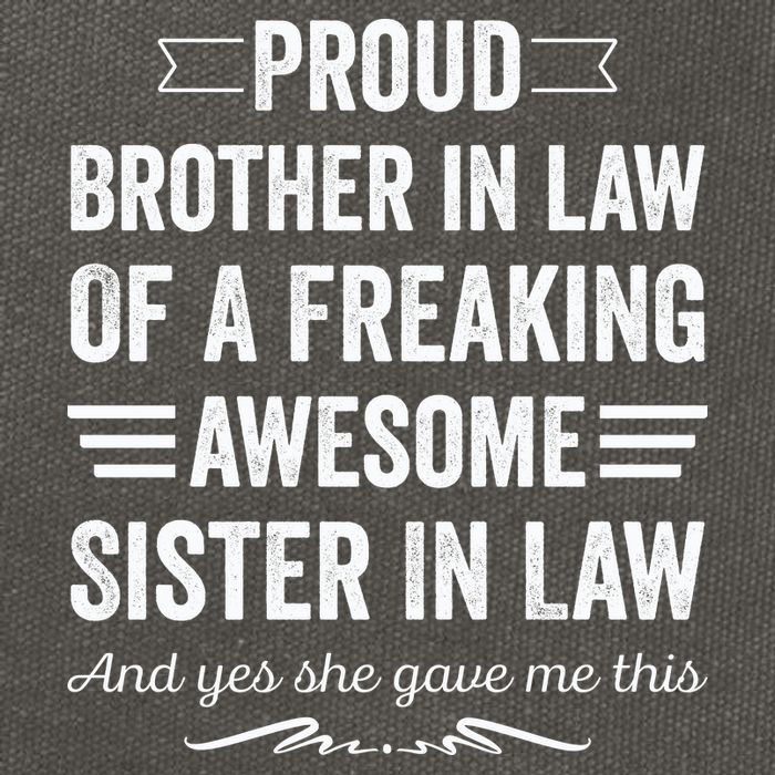 Proud Brother Of A Freaking Sister In Law Cotton Canvas Backpack