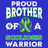 Proud Brother Of A Scoliosis Warrior Awareness Cute Gift Hoodie