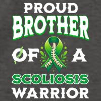 Proud Brother Of A Scoliosis Warrior Awareness Cute Gift Vector Backpack