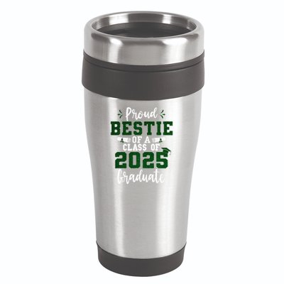 Proud Bestie Of A Class Of 2025 Graduate Senior Graduation 16oz Travel Tumbler