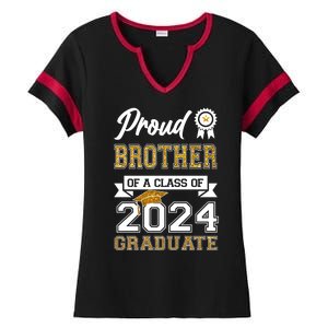 Proud Brother Of The Class Of 2024 Graduate Ladies Halftime Notch Neck Tee