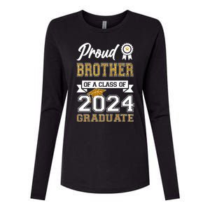 Proud Brother Of The Class Of 2024 Graduate Womens Cotton Relaxed Long Sleeve T-Shirt