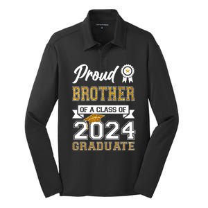 Proud Brother Of The Class Of 2024 Graduate Silk Touch Performance Long Sleeve Polo