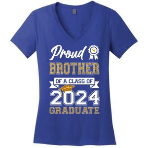 Proud Brother Of The Class Of 2024 Graduate Women's V-Neck T-Shirt