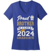 Proud Brother Of The Class Of 2024 Graduate Women's V-Neck T-Shirt