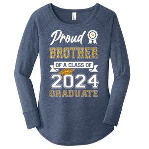 Proud Brother Of The Class Of 2024 Graduate Women's Perfect Tri Tunic Long Sleeve Shirt