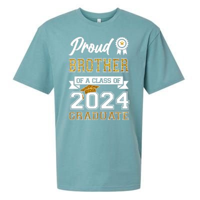 Proud Brother Of The Class Of 2024 Graduate Sueded Cloud Jersey T-Shirt