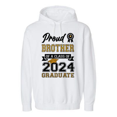 Proud Brother Of The Class Of 2024 Graduate Garment-Dyed Fleece Hoodie