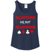 Poker Bluffing or Not Bluffing Casino Card Game Ladies Essential Tank