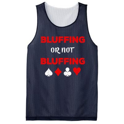 Poker Bluffing or Not Bluffing Casino Card Game Mesh Reversible Basketball Jersey Tank